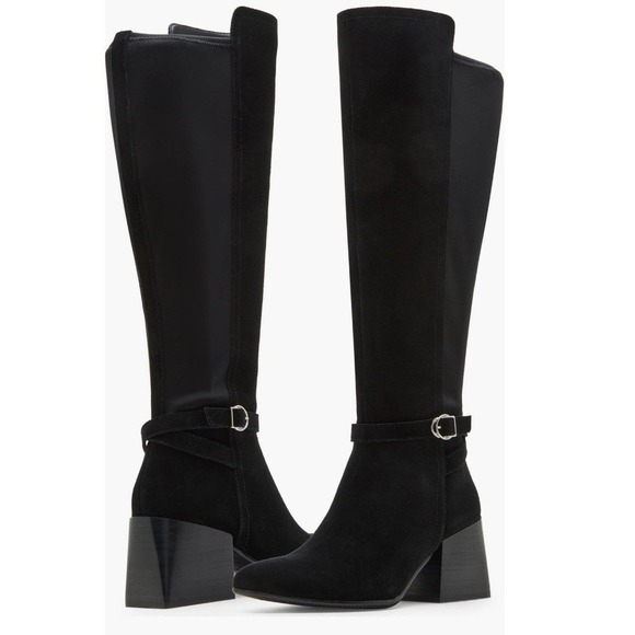 Blondo Shoes - Blondo Twyla Waterproof Knee High Suede Leather Boot, Black, Size 8, NWT